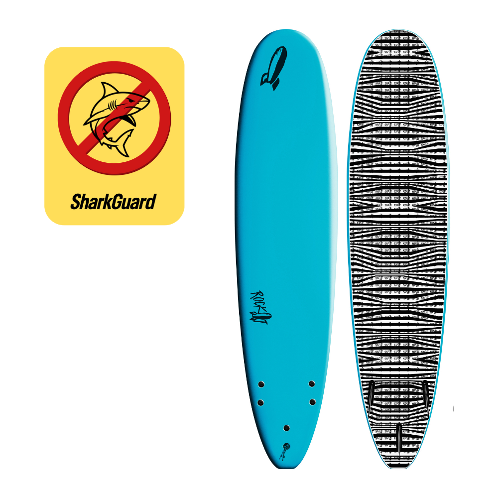 8' Big Softy Surfboard with SHARKGUARD – Rock-It Surf
