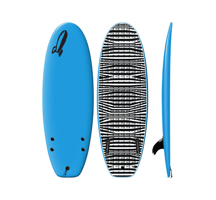 4'10" CHUB twin fin shortboard