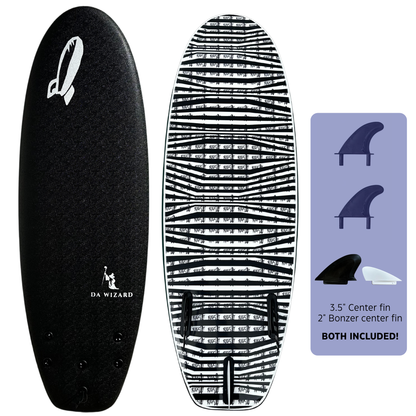 4'10" DA WIZARD performance 2+1 shortboard
